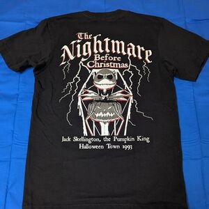 Disney The Nightmare Before Christmas Jack Skellington Graphic Tee Size Small